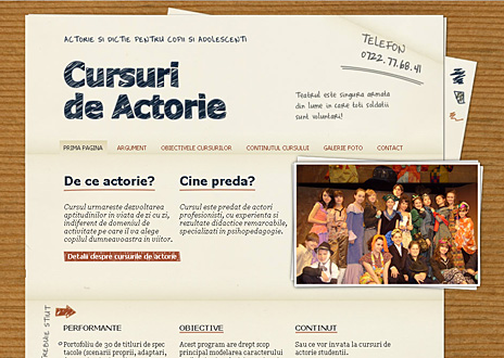 Homepage-ul website-ului